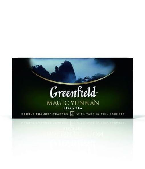 Чай Гринфилд черный Мэйджик Юнань с ароматом чернослива 25*2г 0,09 кг  картонная коробка   чай 