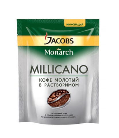 Кофе Якобс Милликано  0,075 кг  мягкая упаковка Растворимый  кофе 