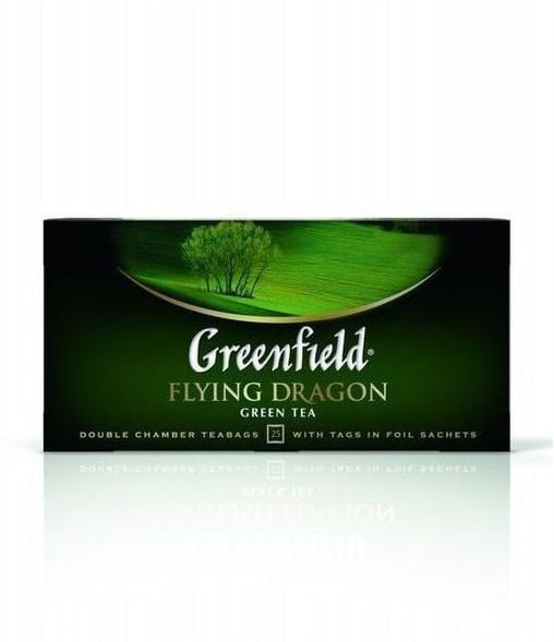 Чай Гринфилд зеленый Флайн Драгон 25*2г 0,09 кг  картонная коробка   чай 