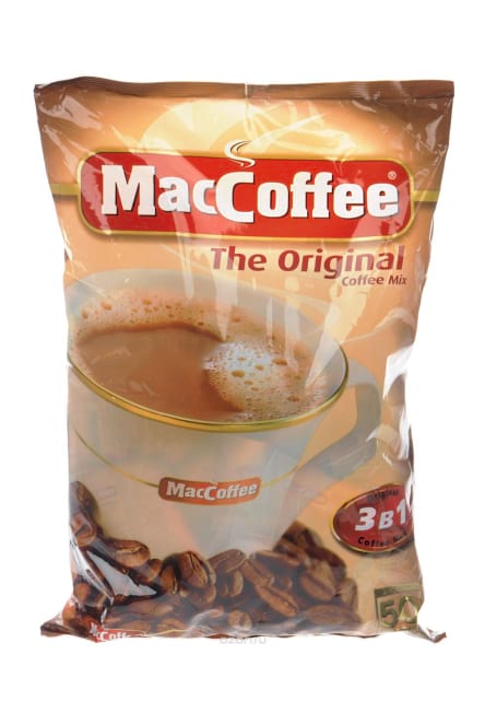 МАККофе 3 в 1 20*50 шт.   пакет Растворимый  кофе 